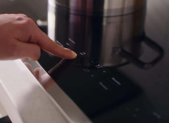 Tap Touch Controls on a Whirlpool® Cooktop