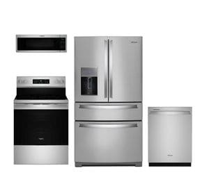 Stainless Refrigerator, Range, Dishwasher and Microwave