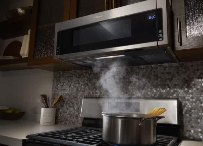 A Whirlpool® Low Profile Microwave