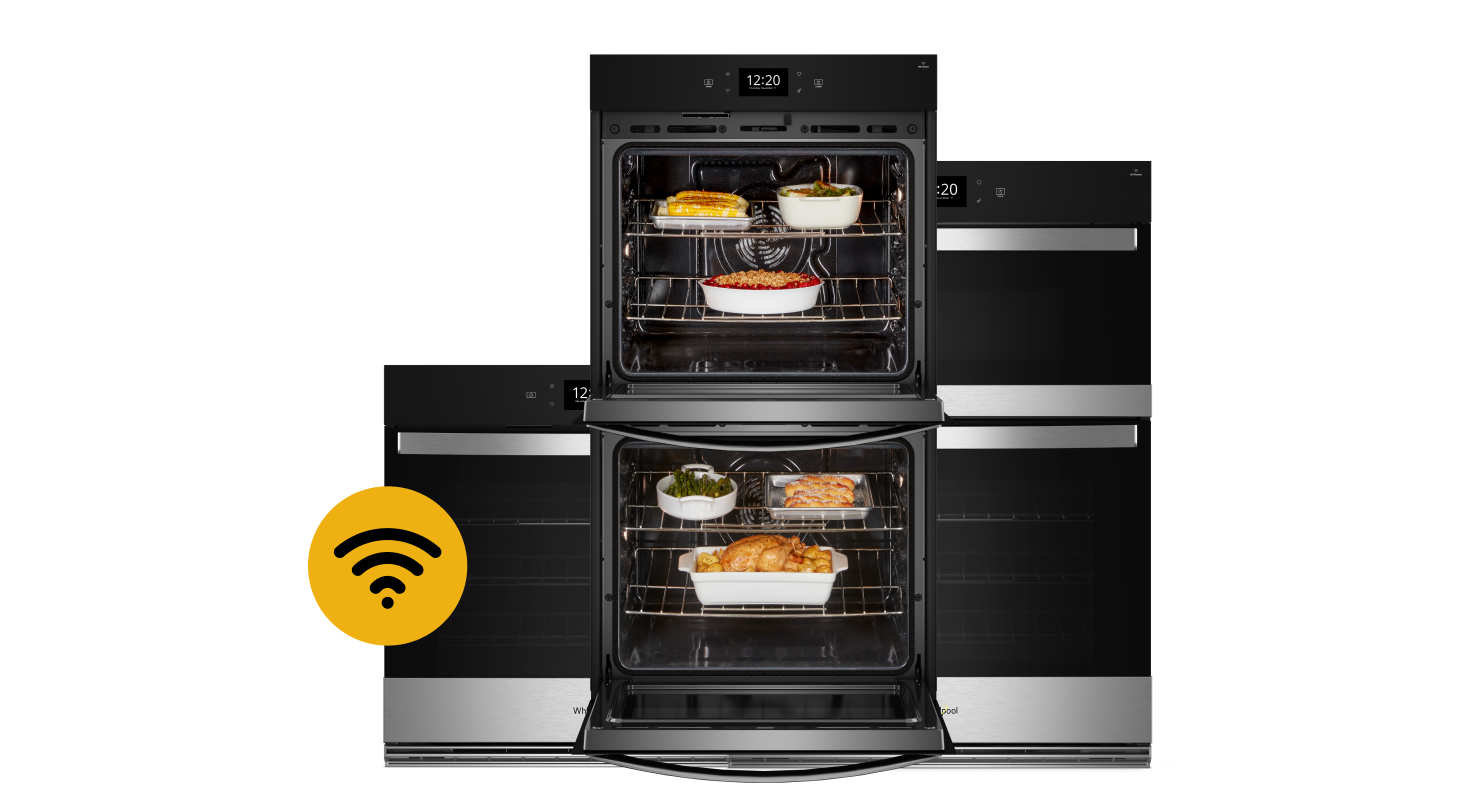 Three Whirlpool® Wall Ovens