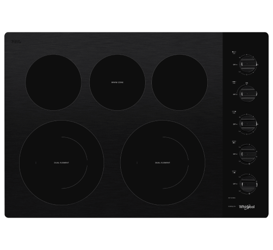 A Whirlpool® Standard Cooktop