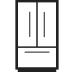 A French door refrigerator icon