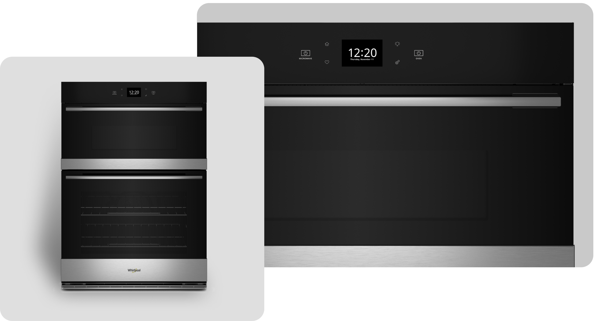 A Whirlpool® Wall Oven with a Fingerprint-Resistant Stainless Finish