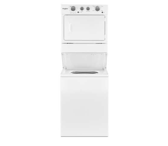 A Whirlpool® Stacked Laundry Center