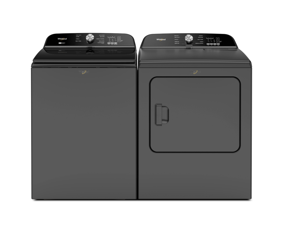 A Whirlpool® Top Load Laundry Set